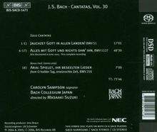 Johann Sebastian Bach (1685-1750): Kantaten Vol.30 (BIS-Edition), Super Audio CD
