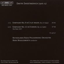 Dmitri Schostakowitsch (1906-1975): Symphonien Nr.9 &amp; 12, Super Audio CD