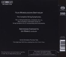 Felix Mendelssohn Bartholdy (1809-1847): Streichersymphonien Nr.1-12, Super Audio CD Non-Hybrid