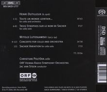 Henri Dutilleux (1916-2013): Cellokonzert "Tout un monde lointain", Super Audio CD