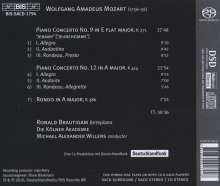 Wolfgang Amadeus Mozart (1756-1791): Klavierkonzerte Nr.9 &amp; 12, Super Audio CD
