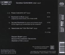 George Gershwin (1898-1937): Klavierkonzert in F, Super Audio CD