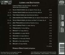 Ludwig van Beethoven (1770-1827): Sämtliche Klavierwerke Vol.14, Super Audio CD