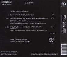 Johann Sebastian Bach (1685-1750): Weltliche Kantaten Vol.2, Super Audio CD