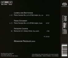 Menahem Pressler - Beethoven/Schubert/Chopin, Super Audio CD