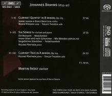 Johannes Brahms (1833-1897): Klarinettenquintett op.115, Super Audio CD