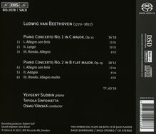 Ludwig van Beethoven (1770-1827): Klavierkonzerte Nr.1 &amp; 2, Super Audio CD