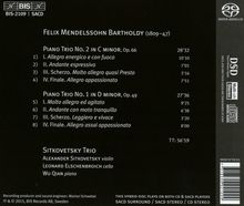 Felix Mendelssohn Bartholdy (1809-1847): Klaviertrios Nr.1 &amp; 2, Super Audio CD