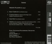 Anders Hillborg (geb. 1954): Sirens für 2 Soprane, Chor &amp; Orchester, Super Audio CD