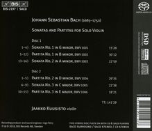 Johann Sebastian Bach (1685-1750): Sonaten &amp; Partiten für Violine BWV 1001-1006, 2 Super Audio CDs