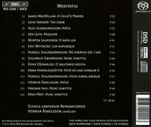 Schola Cantorum Reykjavicensis - Meditatio, Super Audio CD