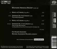 Wolfgang Amadeus Mozart (1756-1791): Serenaden Nr.9 &amp; 13 "Kl.Nachtmusik", Super Audio CD