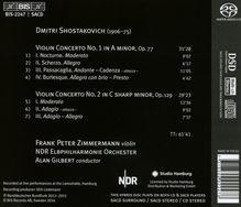 Dmitri Schostakowitsch (1906-1975): Violinkonzerte Nr.1 &amp; 2 (opp.99 &amp; 129), Super Audio CD