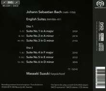 Johann Sebastian Bach (1685-1750): Englische Suiten BWV 806-811, 2 Super Audio CDs