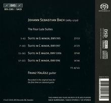 Johann Sebastian Bach (1685-1750): Gitarrenwerke BWV 995-997,1006a, Super Audio CD