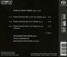 Camille Saint-Saens (1835-1921): Klavierkonzerte Nr.3-5, Super Audio CD