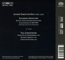 Johann Sebastian Bach (1685-1750): Goldberg-Variationen BWV 988 für Streichtrio, Super Audio CD