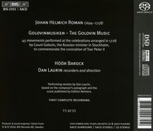 Johan Helmich Roman (1694-1758): Golovin-Musik (45 Sätze), Super Audio CD