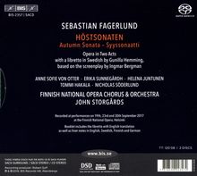 Sebastian Fagerlund (geb. 1972): Höstsonaten (Autumn Sonata / Oper in 2 Akten), 2 Super Audio CDs