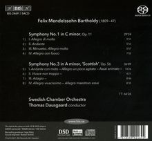 Felix Mendelssohn Bartholdy (1809-1847): Symphonien Nr.1 &amp; 3, Super Audio CD