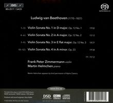 Ludwig van Beethoven (1770-1827): Violinsonaten Nr.1-4, Super Audio CD