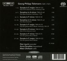 Georg Philipp Telemann (1681-1767): Sonaten für Blockflöte &amp; Bc, Super Audio CD