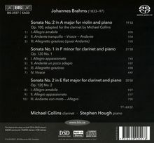Johannes Brahms (1833-1897): Sonaten für Klarinette &amp; Klavier op.120 Nr.1 &amp; 2, Super Audio CD