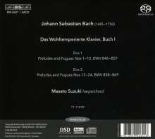 Johann Sebastian Bach (1685-1750): Das Wohltemperierte Klavier 1, 2 Super Audio CDs