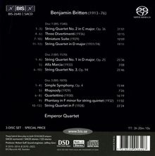 Benjamin Britten (1913-1976): Werke für Streichquartett, 3 Super Audio CDs