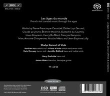 "Les âges du monde" - French viol music by Caroubel, Lupi Second, etc. Chelys Consort of Viols. Dauer: 64'53". www.bis.se