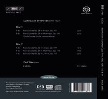 BIS-2765 SACD. Ludwig van Beethoven. Disc 1-2 mit Sonaten. Paul Wee am Klavier. Gesamtzeit: 128'24. Web: www.bis.se.