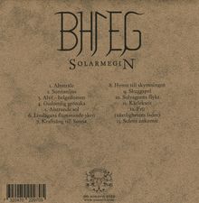 Bhleg: Solarmegin (2CD), 2 CDs