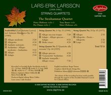 Lars-Erik Larsson (1908-1986): Streichquartette Nr.1-3, CD