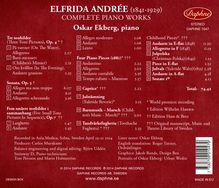 Elfrida Andree (1841-1929): Klavierwerke, CD