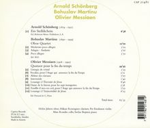 Olivier Messiaen (1908-1992): Quartett für das Ende der Zeit, CD