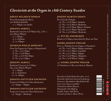 Jonas Lundblad - Clavierists at the organ in 18th Centruy Sweden, CD
