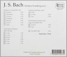 Johann Sebastian Bach (1685-1750): Chromatische Fantasie &amp; Fuge BWV 903, CD