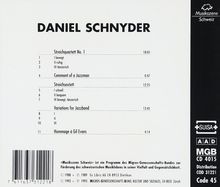 Daniel Schnyder (geb. 1961): Streichquartett Nr.1, CD