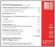 Heinrich Sutermeister (1910-1995): Klavierkonzert Nr.2, CD