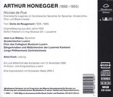 Arthur Honegger (1892-1955): Nicolas de Flue (Dramatische Legende), CD