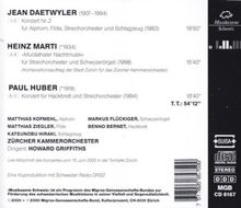 Paul Huber (1918-2001): Konzert für Hackbrett &amp; Streicher, CD
