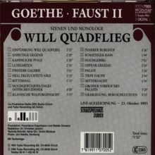 Will Quadflieg spricht Goethe, CD