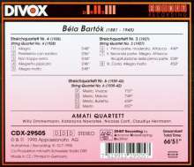 Bela Bartok (1881-1945): Streichquartette Nr.3,4,6, CD