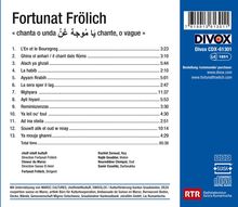 Fortunat Frölich - chanta, o unda! / chante, o vague, CD