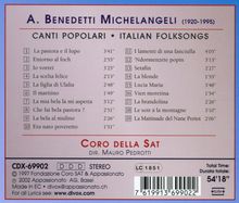 Arturo Benedetti Michelangeli (1920-1994): Canti Populari - Volkslied-Bearbeitungen, CD