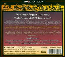 Francesco Foggia (1604-1688): Psalmodia Vespertina, CD