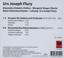 Urs Joseph Flury (geb. 1941): Violinkonzert in D, CD