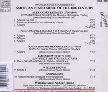 William Grant Nabore - Amerikanische Klaviermusik des 18.Jh., CD