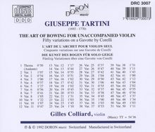 Giuseppe Tartini (1692-1770): 50 Corelli-Variationen für Violine solo, CD