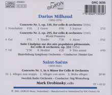Darius Milhaud (1892-1974): Cellokonzerte Nr.1 &amp; 2, CD